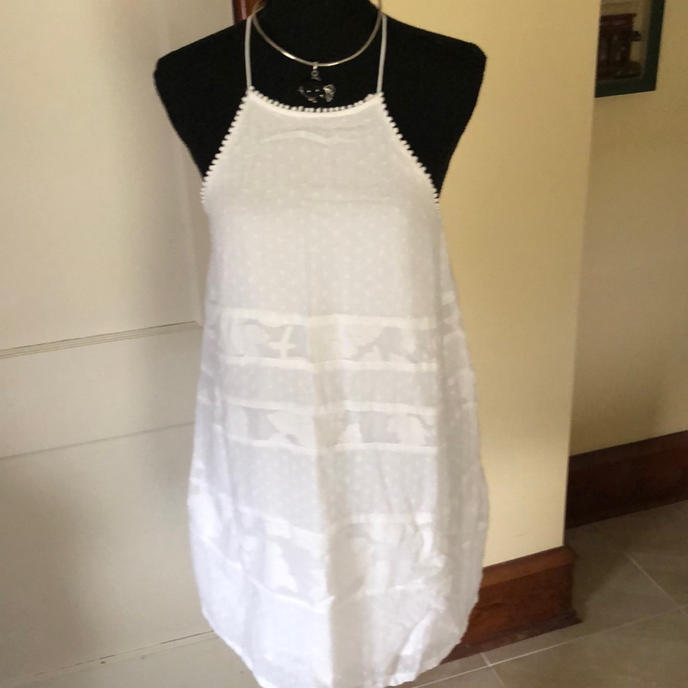 Loft - cute white eyelet dress/top.